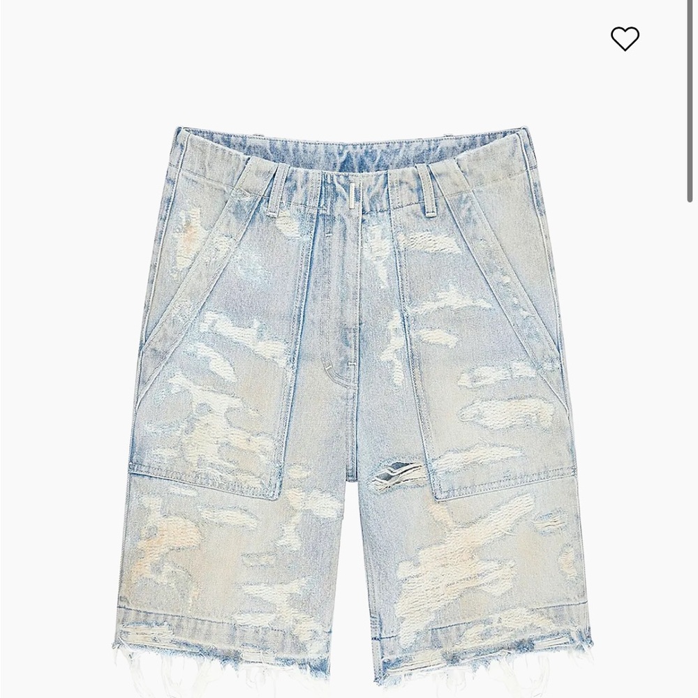 Givenchy Denim Cargo Bermuda Shorts 30 - Picture 4 of 15